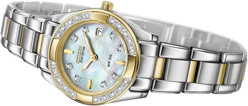 CITIZEN Ladies' Eco-Drive Diamond Classic 26mm Stainless Steel EW1824-57D