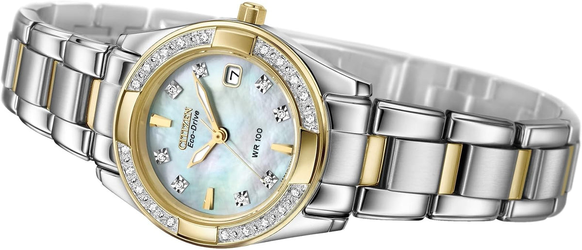 CITIZEN Ladies' Eco-Drive Diamond Classic 26mm Stainless Steel EW1824-57D