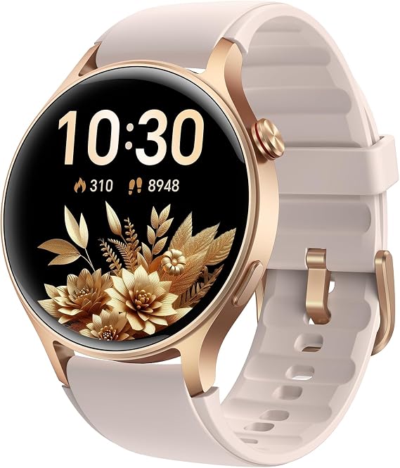 Smart Watch for Women, Answer/Make Call, 1.32'' AMOLED Ultra-Clear Screen Fitness Tracker with Heart Rate/Sleep/Step Monitor, Compatible with iPhone/Samsung/Android, 110+ Sport Modes, 3ATM Waterproof Visit the aeac Store