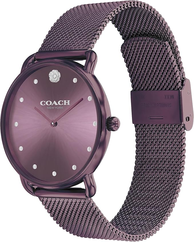 Coach Elliot Women's Watch | Modern Elegance with Iconic Tea Rose Detail | Chic Timepiece for Everyday Wear | Ideal Gift for Her | Water-Resistant | 36 mm